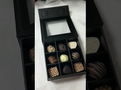 Magnetic Closure Chocolate Packaging Boxes with Clear Window