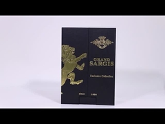 আয়না সহ উপহার প্যাকেজিংয়ের জন্য আলংকারিক ওয়াইন গ্লাস বক্স