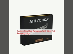 স্লিভার ফয়েল স্যাটম্পিং লোগো সহ কাস্টম স্টিক বক্স প্যাকেজিং