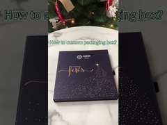 রিবন সহ চৌম্বকীয় বন্ধ এডভেন্ট ক্যালেন্ডার