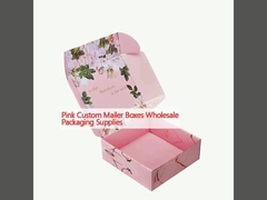 গোলাপী কাস্টম মেইল বক্স পাইকারি প্যাকেজিং সরবরাহ