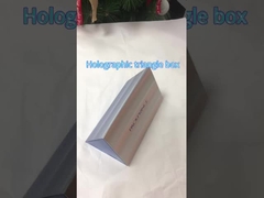 ত্রিভুজ স্মারক কাগজ উপহার বাক্স বিপরীত ইউভি সমাপ্তি সঙ্গে চৌম্বকীয়