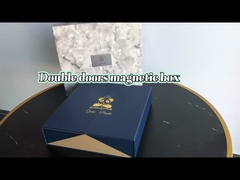 দ্বৈত দরজা খোলা সঙ্গে স্যাটিন আচ্ছাদিত কর্পোরেট উপহার প্যাকিং বক্স