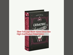 স্লিভার ফয়েল লোগো বই হোম ডেকোরেশন বক্স হাই-এন্ড পণ্য উপস্থাপনা