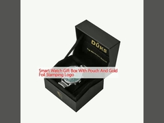 পকেট এবং সোনার ফয়েল স্ট্যাম্পিং লোগো সহ স্মার্ট ওয়াচ উপহার বাক্স