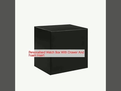 স্যুট এবং ফোম ইনসার্ট সহ ব্যক্তিগতকৃত ঘড়ি বাক্স