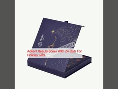 ছুটির দিন উপহারের জন্য 24 টি স্লট সহ অ্যাডভেন্ট বিউটি বক্স