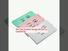 ত্বকের যত্নের পণ্যগুলির জন্য প্রয়োজনীয় তেলের জন্য নমুনা উপহার বাক্স