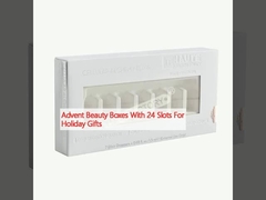 ছুটির দিন উপহারের জন্য 24 টি স্লট সহ অ্যাডভেন্ট বিউটি বক্স