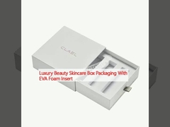 ইভিএ ফোম ইনসার্ট সহ বিলাসবহুল সৌন্দর্য স্কিনকেয়ার বক্স প্যাকেজিং
