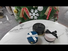 গয়না জন্য Bowknot সঙ্গে বৃত্তাকার টিউব কাগজ উপহার বাক্স