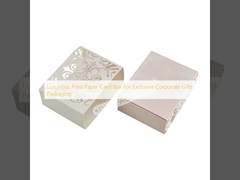 একচেটিয়া কর্পোরেট উপহার প্যাকেজিং জন্য বিলাসবহুল মুদ্রণ কাগজ কার্ড বক্স