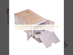পরিবেশ বান্ধব প্যাকেজিং জন্য কাস্টম টেকসই মুদ্রিত কাগজ উপহার বাক্স