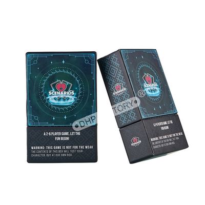 Good price Custom Spot UV Logo Rigid Cardboard Boxes Paper Card Box For Flash Playing Card Game Poker Desk Card online