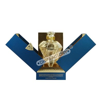 Buen precio Embalaje seguro Caja de doble puerta Cajas de embalaje de vino con logotipo metálico en línea