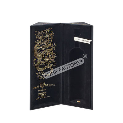 Good price Dragon Engraved Wine Packaging Box With Velvet Flocking Insert online