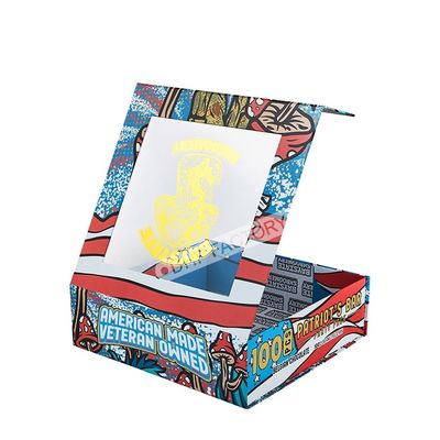 Good price Stylish Full Color Printed Foldable Magnetic Boxes With Display Window online