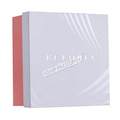 Bom preço Caixa de duas peças com laminação Soft Touch personalizada e logotipo em prata para embalagem de sapatos on-line