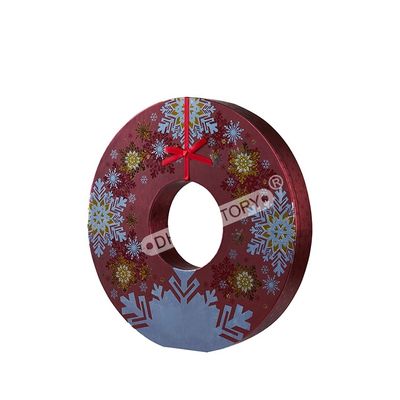 Good price Custom  Empty Christmas Chocolate Boxes Circle Shape With Food Tray online