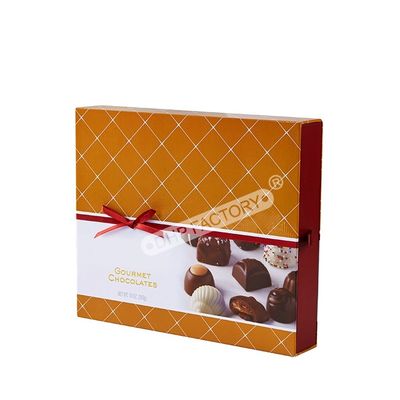 Good price Luxury Chocolate Truffle Box Packaging Chocolate Drawer Box With Ribbon Decoration online