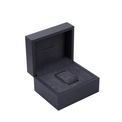 Good price Black Leather Watch Box 1 Slot With Velvet Insert For Timepieces online
