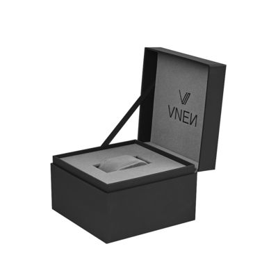 Good price Exquisite Black Cardboard Watch Gift Box With Velvet Pillow And Drawer online