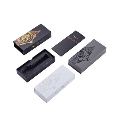 Good price OEM Watch Cardboard Box Sliding Drawer Gift Boxes With Gold Foil Stamping Logo online