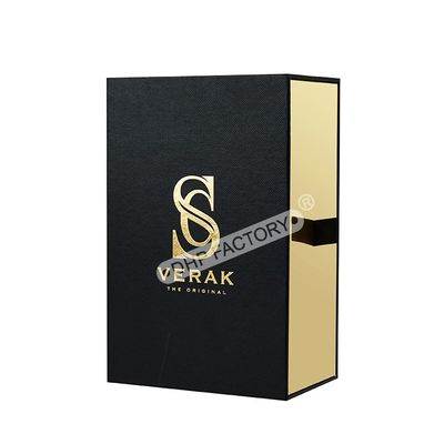 Good price Gold Foil Logo Perfume Sample Box With Ribbon For Luxury Gift Packaging online