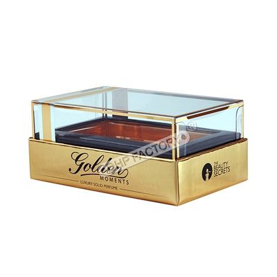 Good price PVC Window Cologne Sample Box Custom Design Fragrance Sample Box online