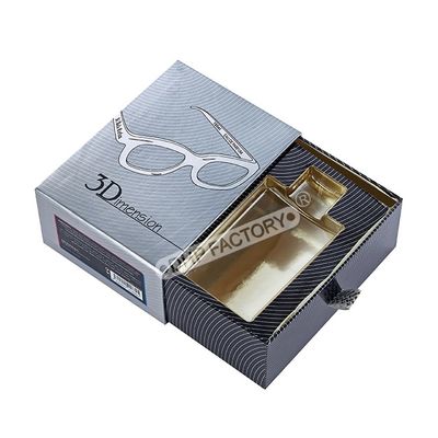 Good price Gray Drawer Shape Paper Perfume Box With Ribbon Handle For High End Brands online