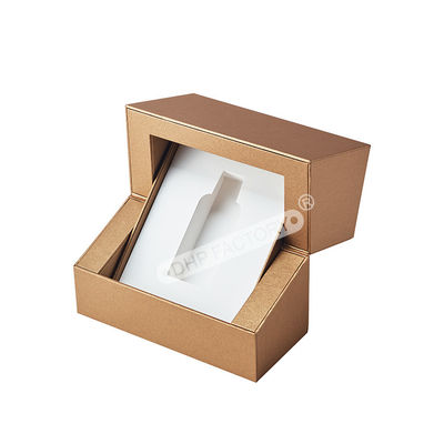 Buon prezzo Logo in foglio d'oro robusto scatola di imballaggio per profumi display di lusso personalizzabile in linea