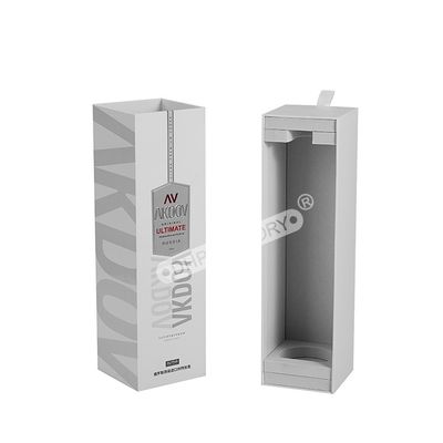 Good price White Paper Cardboard Wine Drawer Box With Metal Plate Logo online
