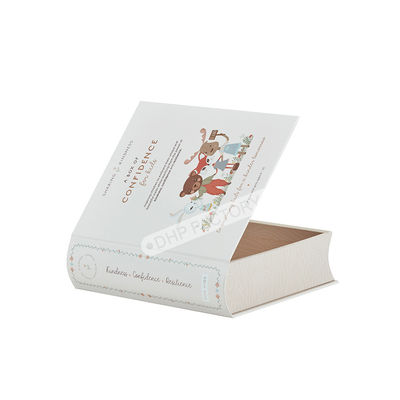 Giá tốt. Xếp sách giả vàng màu trắng sang trọng cho trưng bày bao bì quà tặng trực tuyến