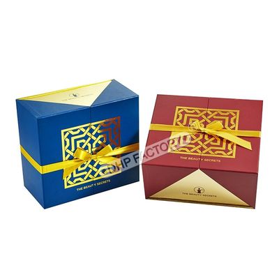 Buon prezzo Eleganti scatole regalo per la cura della pelle cosmetica ecologica con vassoio di plastica in linea