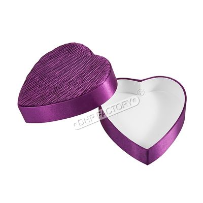 Bom preço Caixinha em forma de coração roxo Coardbard Premium para caixa de presente de chocolate on-line