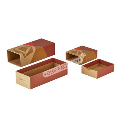 Bom preço Pacote de conjunto de meias ecológicas de tamanhos múltiplos personalizados Embalagem de caixa de gaveta de papel kraft on-line