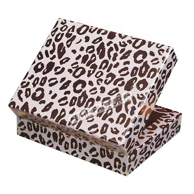 Bom preço Caixa Rígida Magnética com Impressão de Leopardo Embalagem de Presente de Luxo Feita à Mão Caixa de Papel on-line
