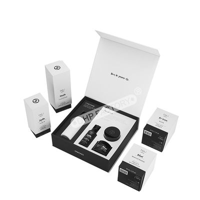 qualité Boîtes de luxe blanches magnétiques personnalisées Boîtes d'emballage cosmétiques avec insert en plastique usine