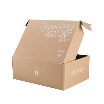 Harga yang bagus Kraft Flat Corrugated Box Box Ringan dengan Tear Strip on line