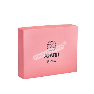 Good price High Quality Jewelry Package Pink Two Piece Box Cotton Bags Custom Logo For Box online