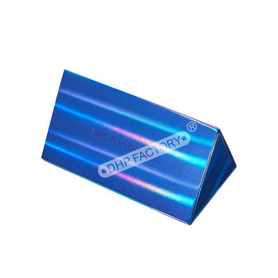 Triangle Paper Keepsake Box Magnetic Rigid Boxes With Reverse UV Finishing