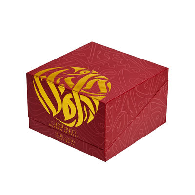 Good price Red Square Gift Box Custom Made Rigid Boxes With Foam And Paper Insert online