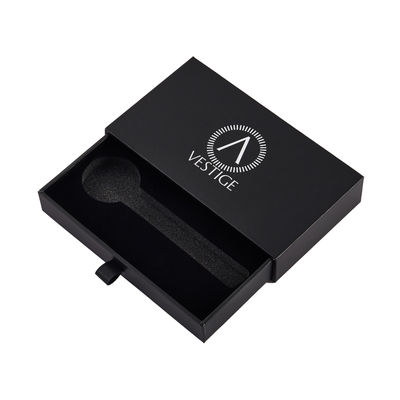 Good price Sleek Design Black Watch Box Gift Packaging Gift Drawer Box With Custom Logo online
