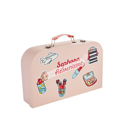 Good price Exquisite Decorative Cardboard Suitcase Boxes With Pu Handle For Gifts And Toys online