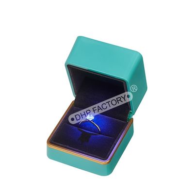 Good price Elegant Paper Jewelry Gift Box Rings Cardboard Earring Box With Velvet Inert online