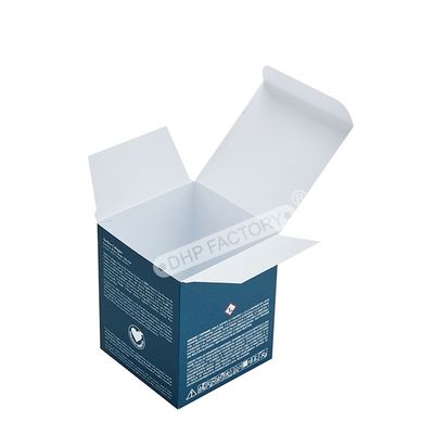 Giá tốt. Hộp thẻ mỹ phẩm chất lượng cao Logo tem giấy vàng cho hộp quà sang trọng trực tuyến