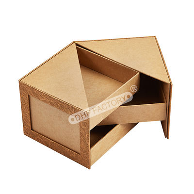Bon prix Boîtes à Kraft classiques pour cadeaux Emballage lourd avec plusieurs tiroirs en ligne