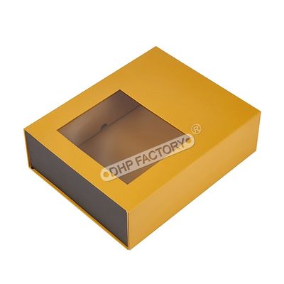 Good price Custom Foldable Magnetic Gift Box With PVC Window Space Saving Elegant Packaging online