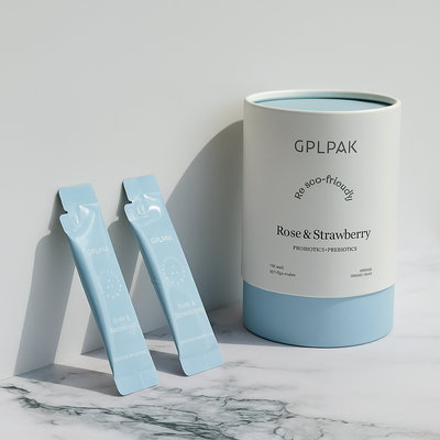 Dobra cena. Probiotyki Powder Cylinder Box Custom Luxury Paper Tube Packaging dla prebiotyków w Internecie