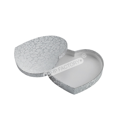 Bon prix Boîte cadeau de rangement de luxe en forme de cœur argenté, superbe boîte à souvenirs avec motif floral en ligne